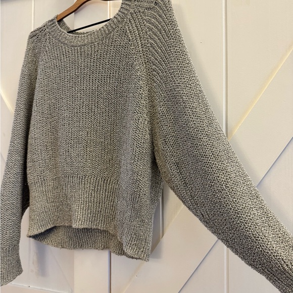 Bimba y Lola White/Black Oversized Knit Drop Shoulder Sweater - Picture 3 of 5